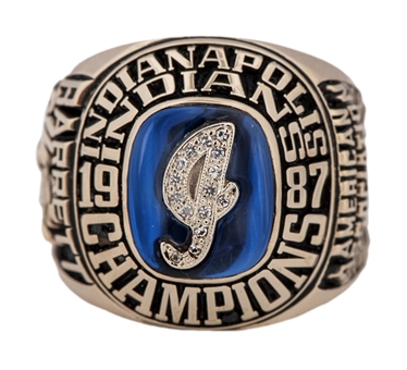 1987 Indianapolis Indians Minor League Championship Players Ring - Tim Barrett